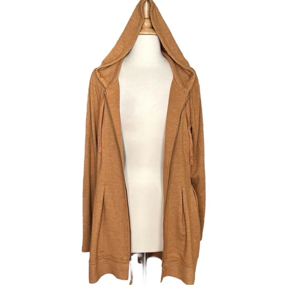 LOGO Lounge French Terry Waffle Trim Casual Hooded Jacket Sweatshirt, Small - Picture 11 of 16